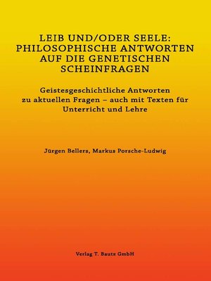 cover image of LEIB UND/ODER SEELE
